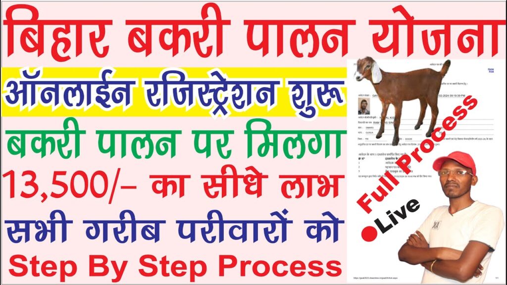 Bihar Bakari Palan Yojana Subsidy